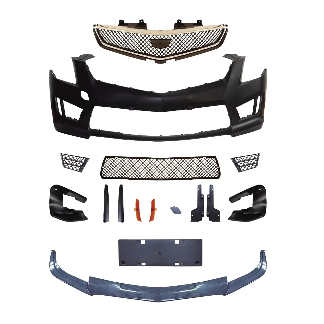 

Flying Wing Wholesale Auto Accessories Front Bumper For ATS 2013+ Upgrade To ATS-V Style 2th 3th Front Bumper With Gril