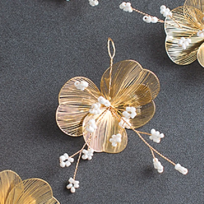 Flower Wedding Hair Accessories Hairbands Fashion Sweet Headbands For Women Elegant Birthday Party Bridal Headwear Hair Jewelry image 3