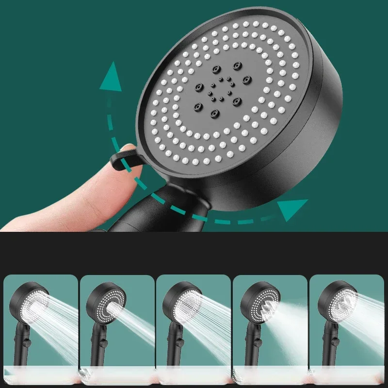 5 Modes Shower Head High Pressure Showerhead Portable Filter Rainfall Faucet Tap Bathroom Bath Home Innovative Accessories