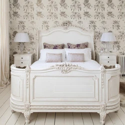 Solid wood carved white distressed high backed princess, retro 2.2 meter wedding bed, American style bedroom