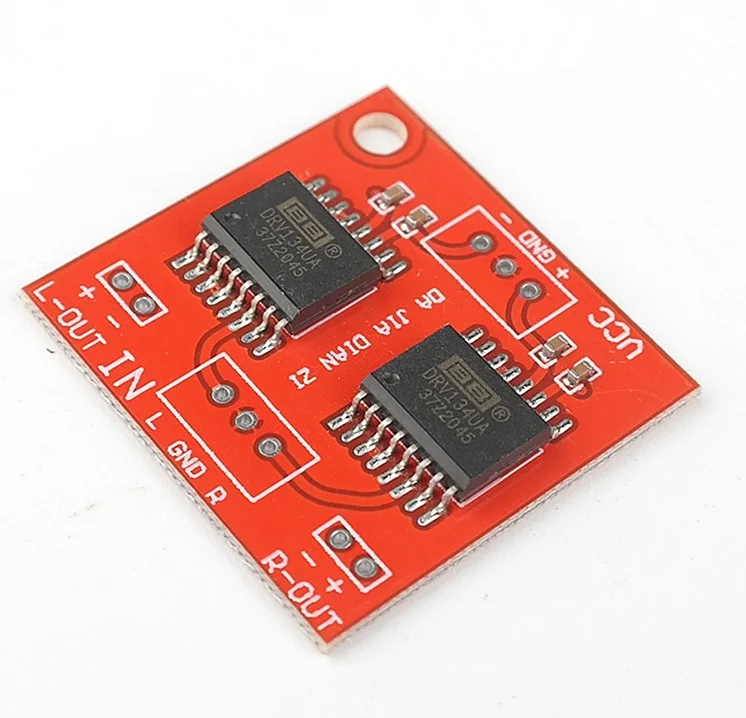 NEW Dual Channel DRV134 Unbalanced To Balance Board Use For Balanced Input Power Amplifier Board