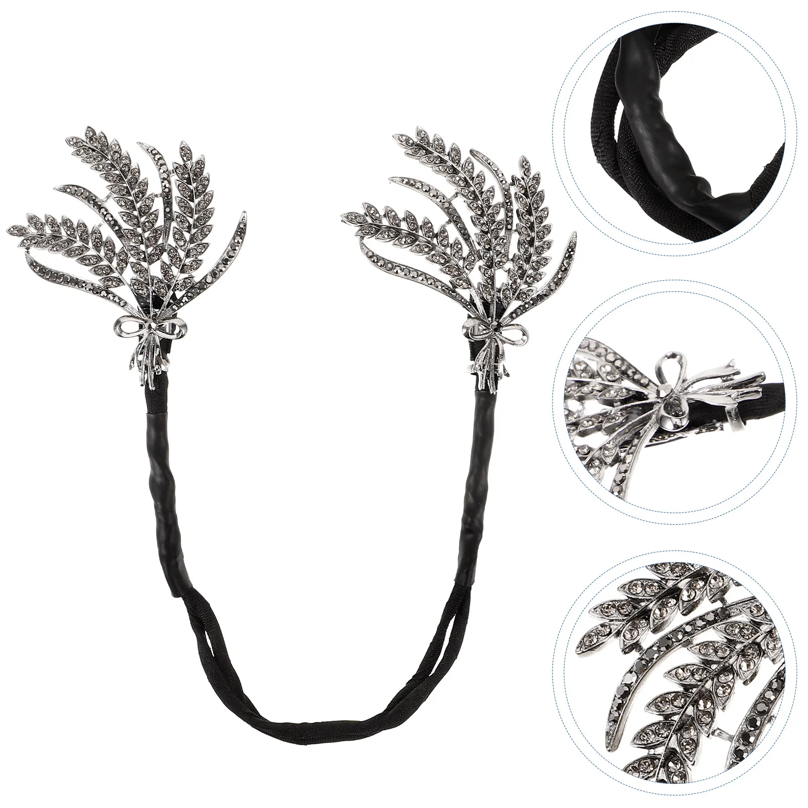 

Trendy Hair Bun Maker Wheat Accessory Elegant Bun Hairstyle Tool for Women Easy Styling Wheat Hair Tie Lazy Curler