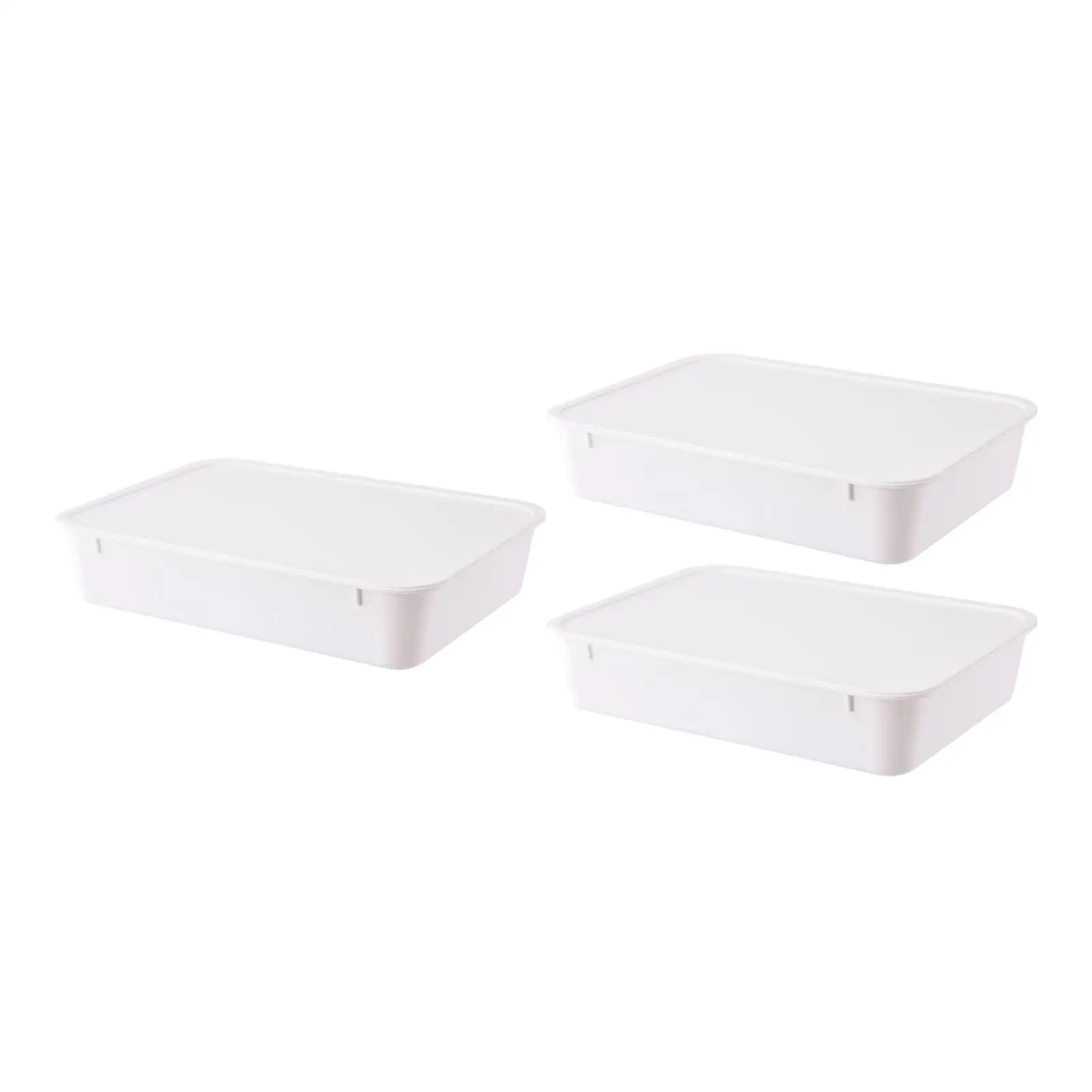 Pizza Dough Proofer Box with Lid Stackable ABS Bread Storage Tray Easy Clean for Fruits Vegetables and Baking Ingredients