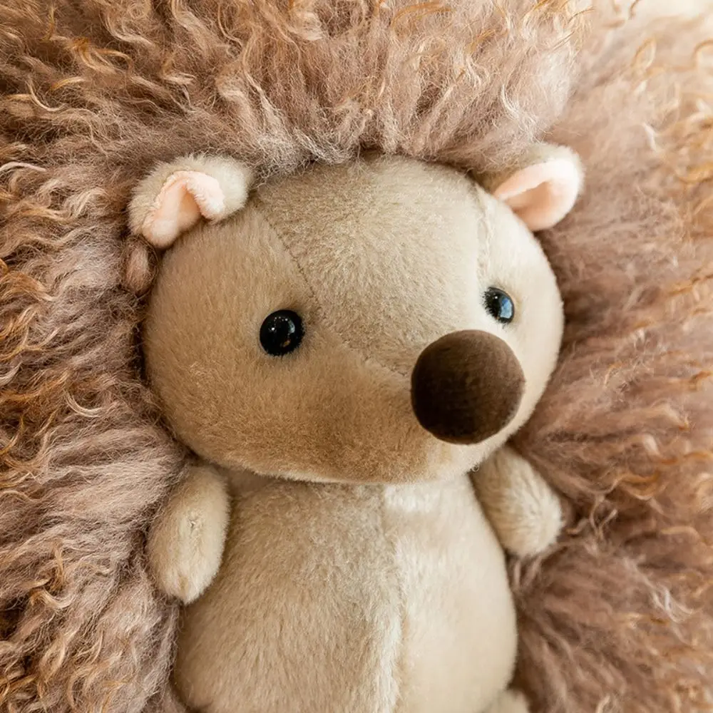 

Plush Pillow Solid Color Hedgehog Plush Toy Fluffy Panda Hedgehog Plush Pillow Soft Cute Animal Stuff Doll Home Decor