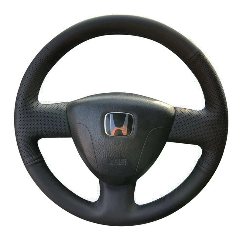 Dla Honda City Fit Jazz 2001-2008 Oplot Pokrowiec na kierownicę samochodową Dostosuj skórę z mikrofibry Akcesoria samochodowe
