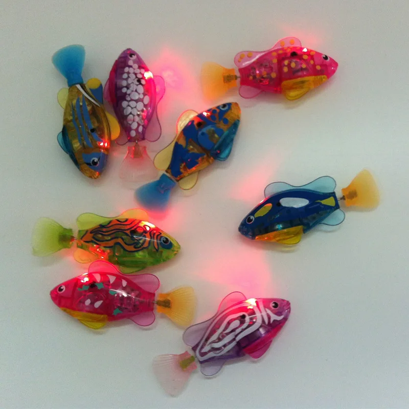 Funny LED Light  Cat Toy Interactive Swimming Robot Fish Design Made of Durable  Material for Cat Play Cat tunnel bed Laser toy