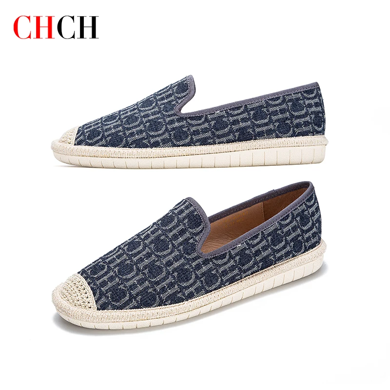 CHCH Grass Knit Shoes Fisherman Shoes Women's Casual Flat Shoes Comfortable Cloth Shoes Loafer On Offer Free Shipping