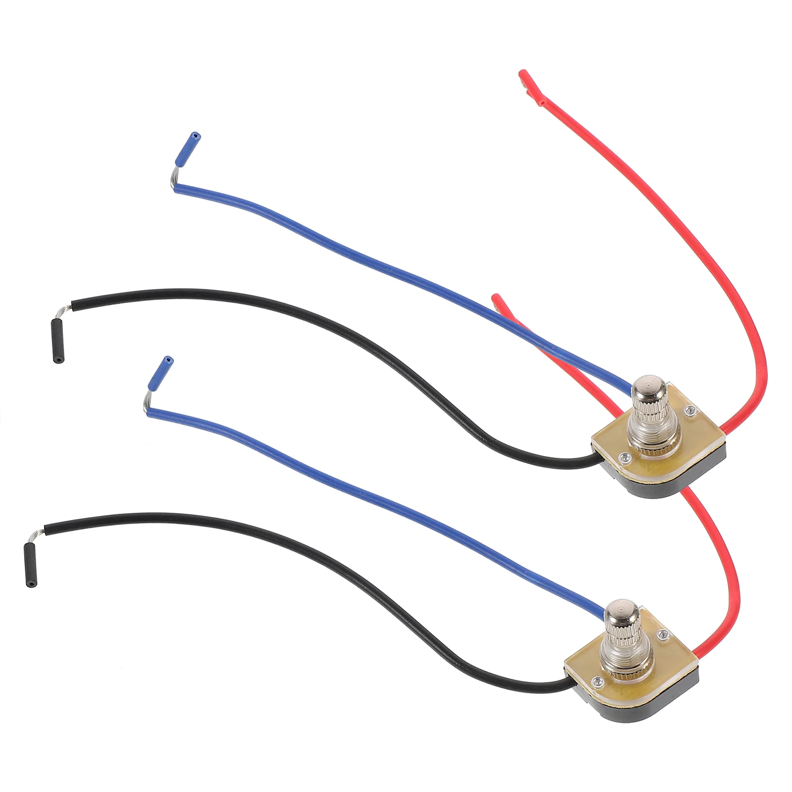 2 Pcs Rotary Lamp Desk Turn knob Three Sections LED Copper Plastic Easy Operate Compatible Ceiling Fans Versatile