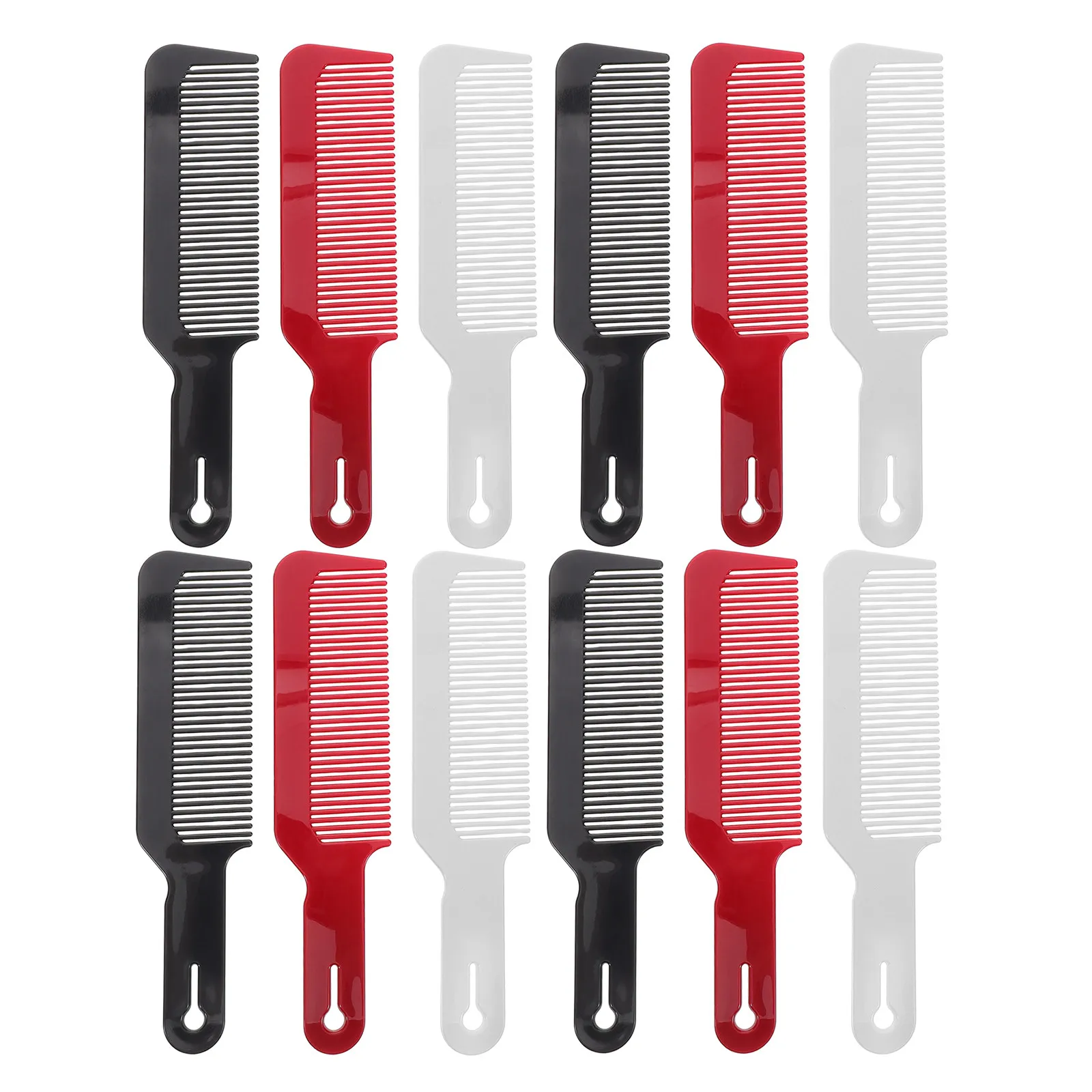 12Pcs Hairdressing Comb Professional Barber Styling Comb for Precise Haircut Salon and Home Use Fine Hair Detangling Accessory