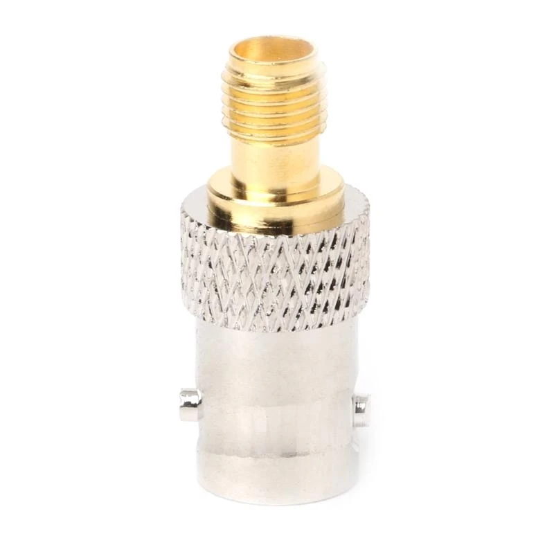 090F BNC Женская заглушка в SMA Женское антенное антенна адаптер медный конвертер разъем соединителя