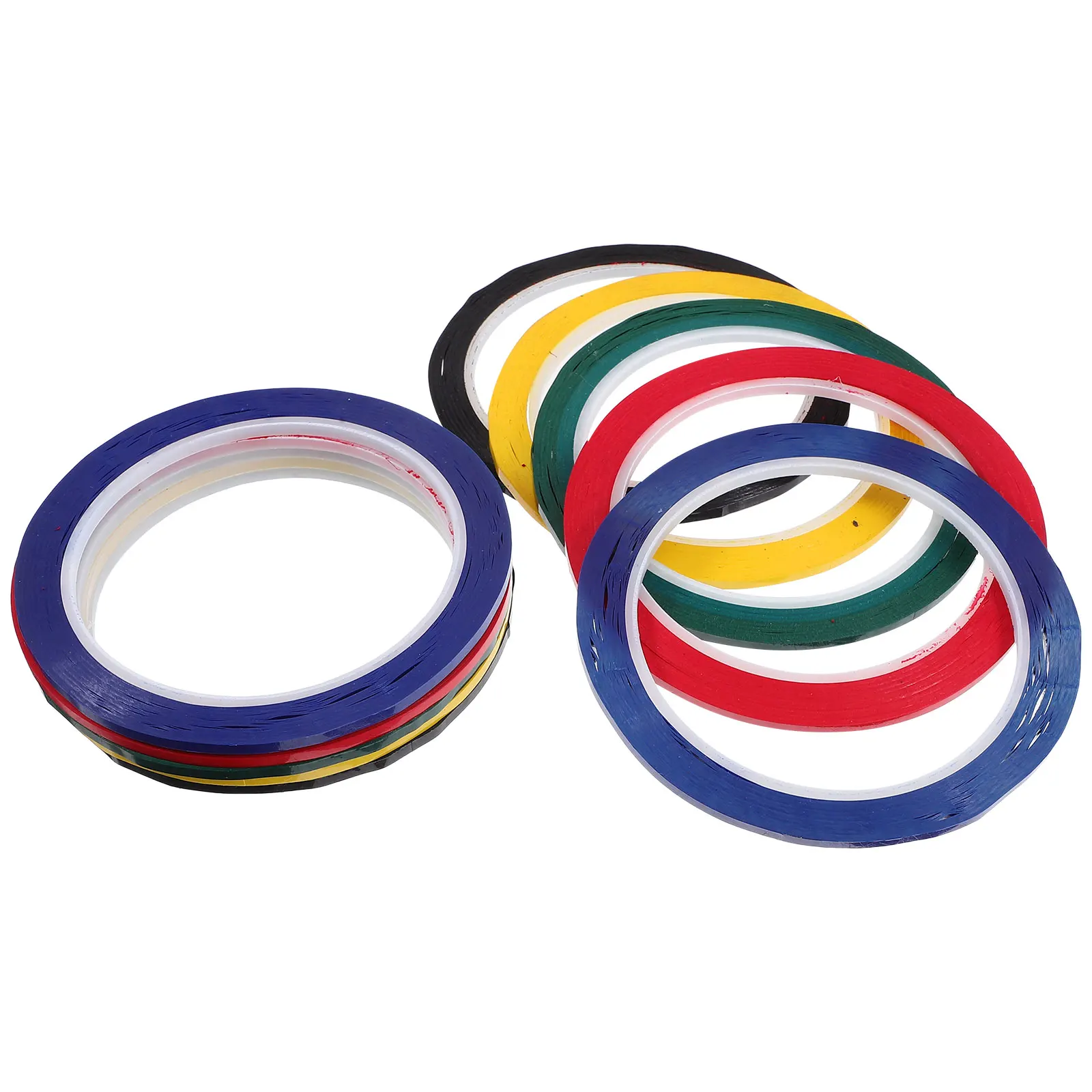 

10pcs 5S Desktop Positioning Tape 3Mm X 50M Whiteboard Scribe Color Marking Line Seamless Warning Segment Tape For