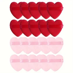 20 PCS Soft Love Heart Shape Makeup Puffs Sponges For Loose Powder Cosmetics Foundation Face Body Powder Puff