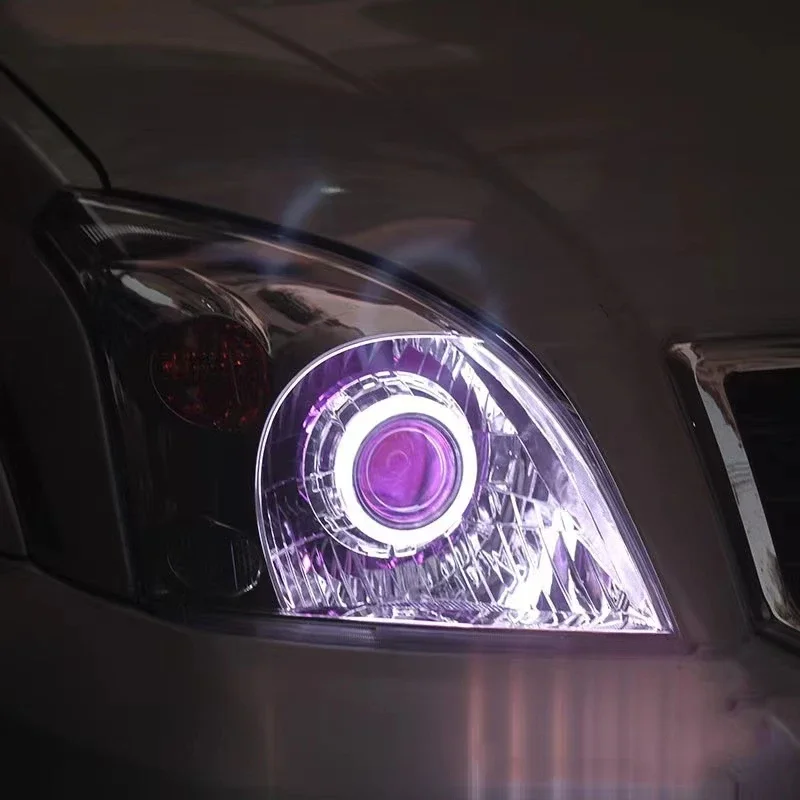 For prado 2003-09 LED Headlight assembly DRL daytime running light lamp angel devil eye Car accessories