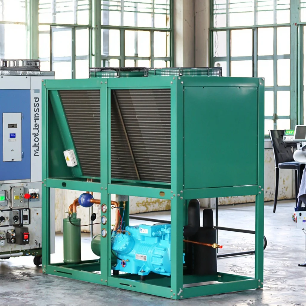 Lucky Star 20HP Motor Air-Cooled Refrigeration Condensing Unit for Cold Storage Freezer with Energy Saving 220V/380V
