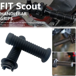 Motorcycle Handlebar Grips Aluminum Handle Bar Rubber Anti Slip Hand Grip For Indian Scout Sixty Bobber Twenty Rogue 2015-2023