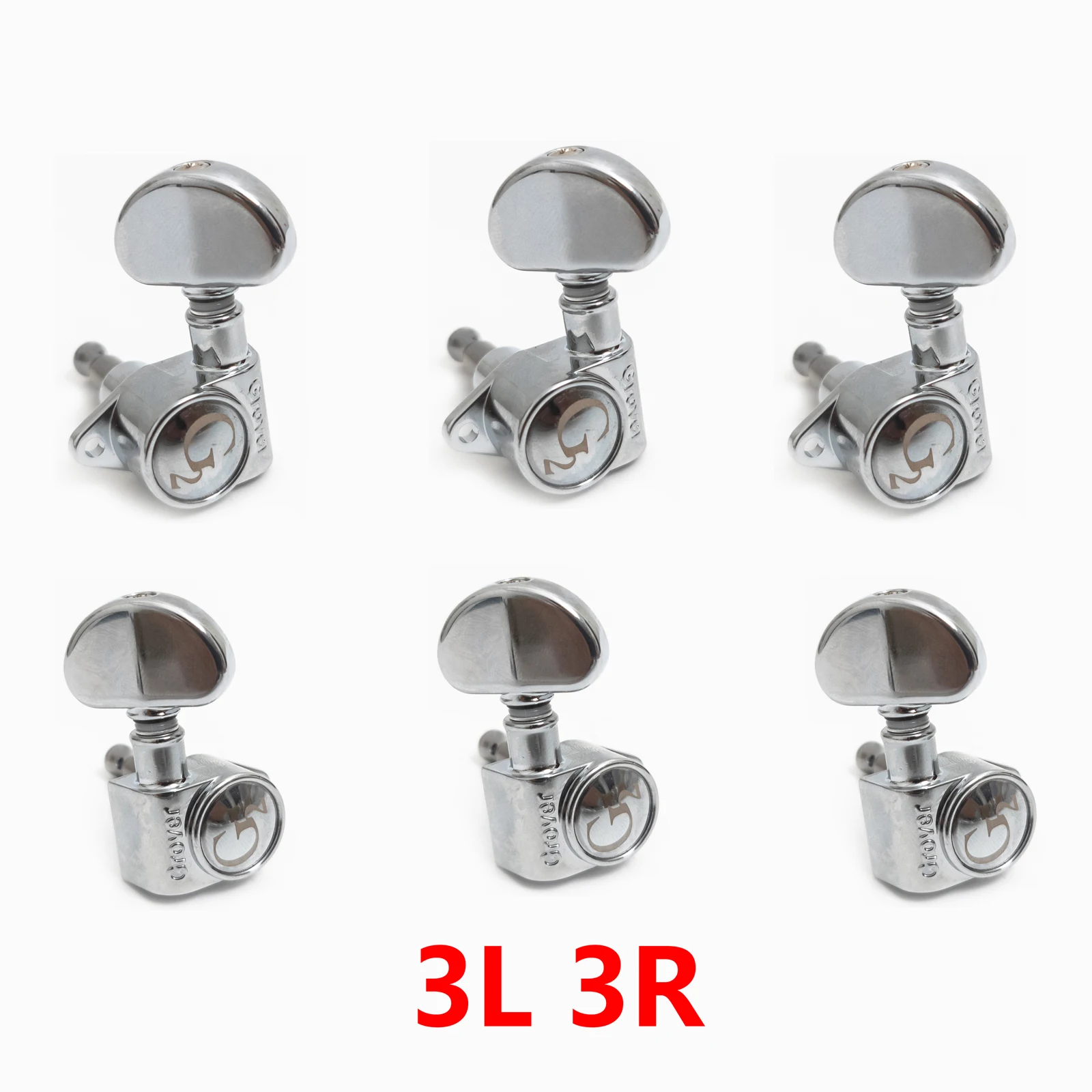 

Колки для настройки гитары большого размера 3L3R 6L 6R, хромированные колки для замены электроакустической гитары