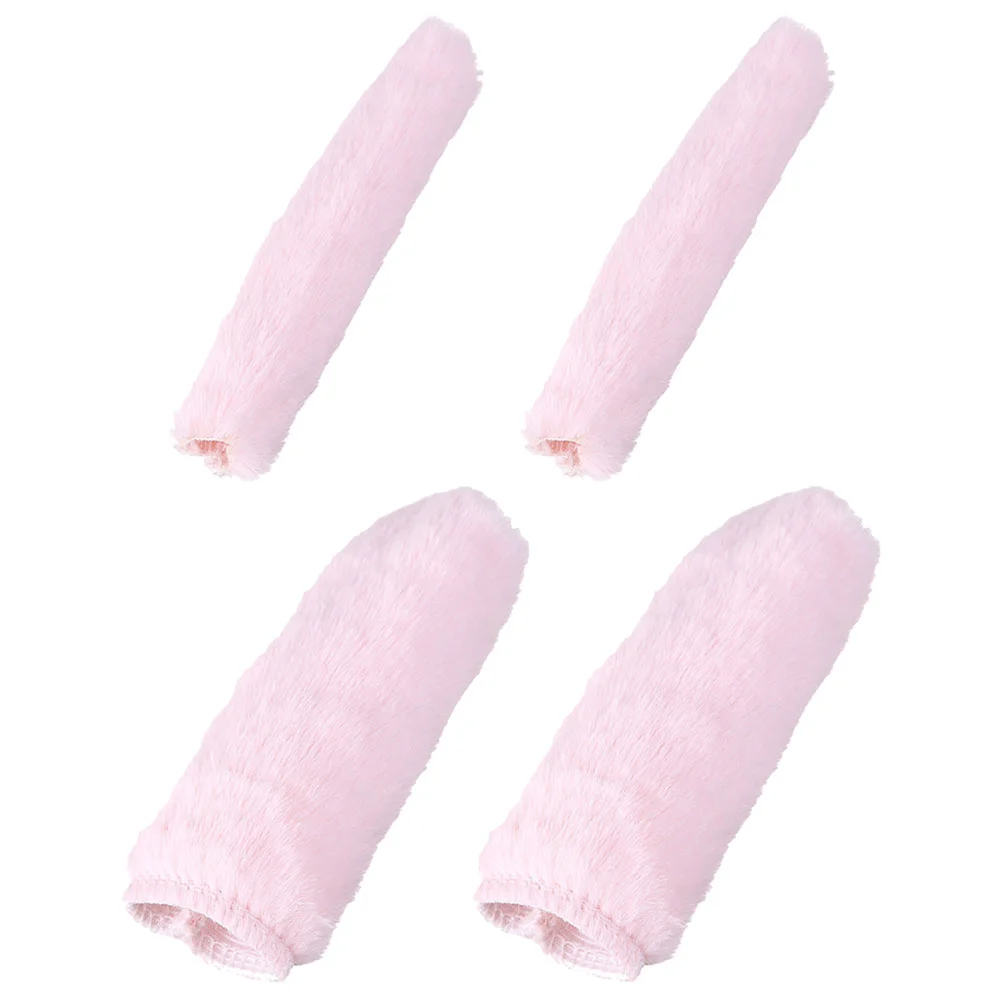 Car Accessories Plush Handle Gloves Handlebar Grips Pad Protector Bike Mountain Pink Protectors Child