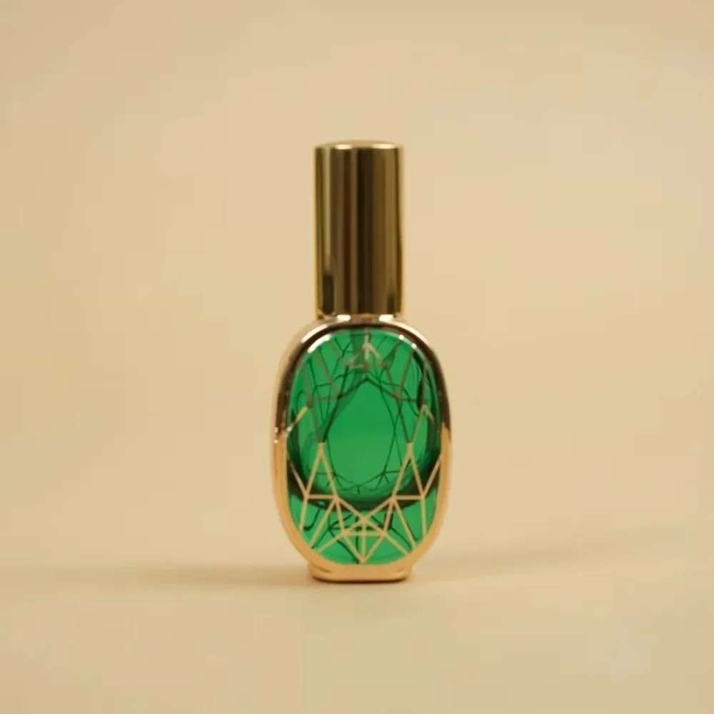 10ml Perfume Spray Bottle Empty Bottle Pump Spray Design Glass Perfume Bottle Glass Geometric Pattern Travel Cosmetic Bottle