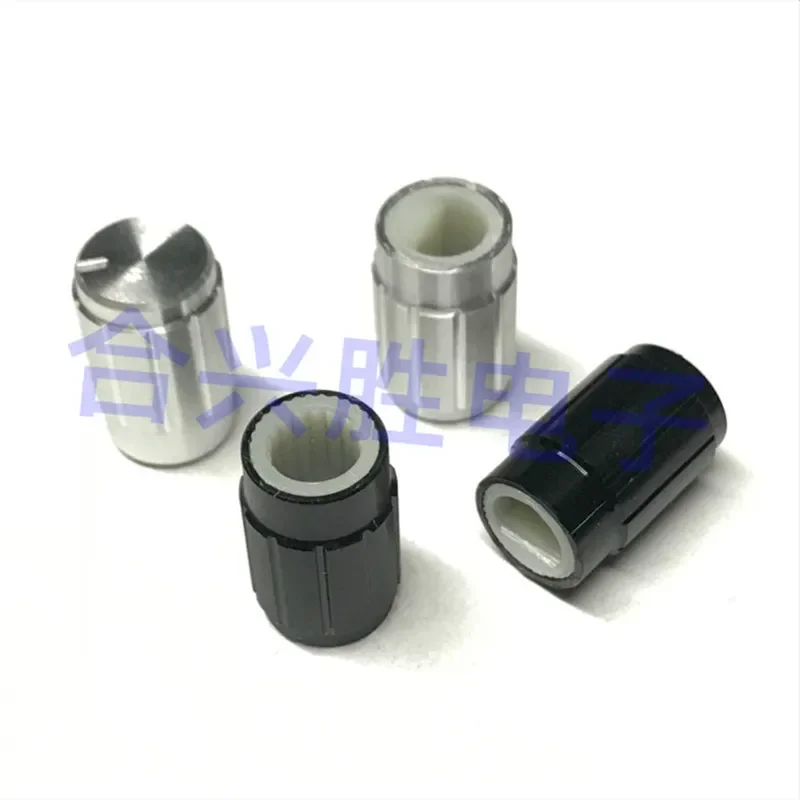 10 * 16 mm aluminum black silver audio walkie-talkie knob D axis / flower axis potentiometer encoder hat