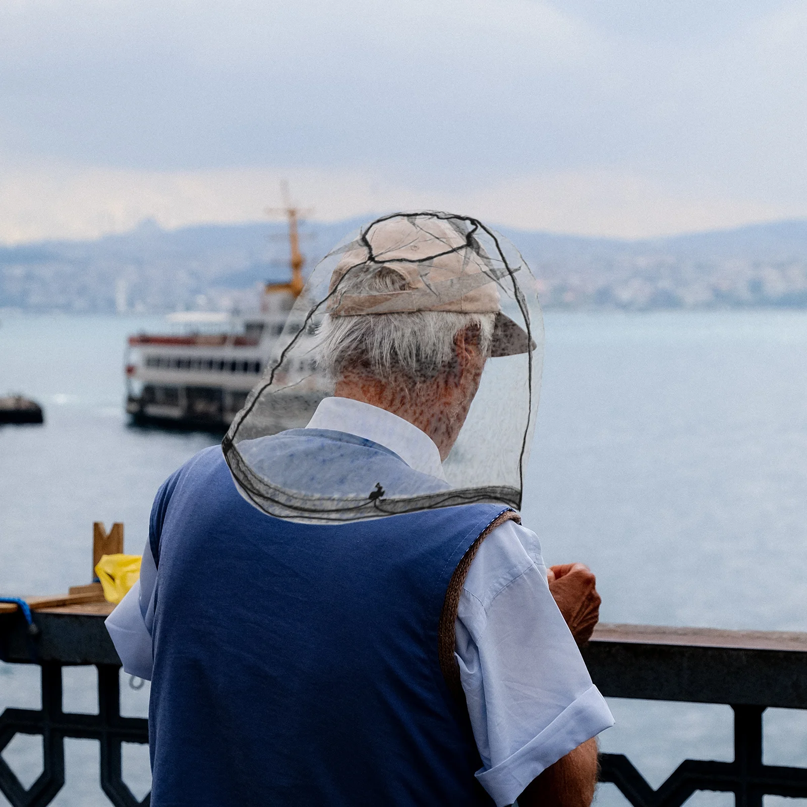 4 قطع من القبعات المقاومة للبعوض قابلة للتنفس، مادة بوليستر خفيفة الوزن للأنشطة الخارجية، شبكة واقية من الشمس لتربية النحل #3