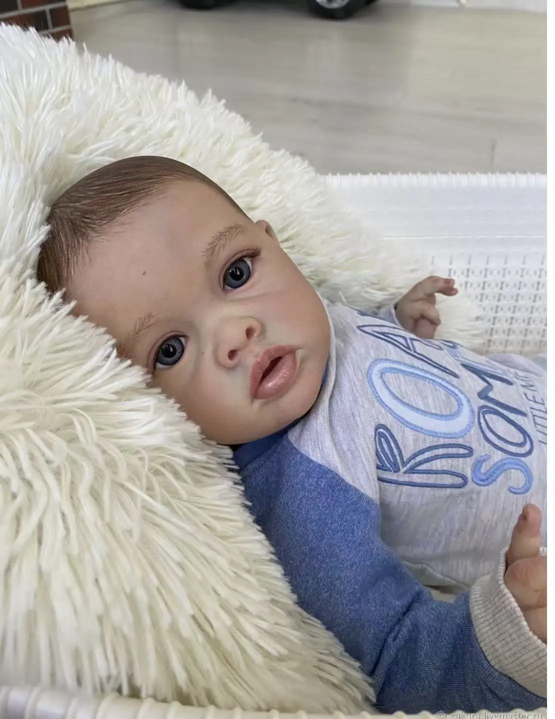 

St.Store BOY Benjamin 23inch Already Painted Toddle Baby Reborn Doll Painted Hair As Gift