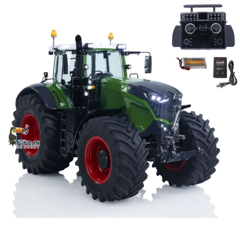 4x4 1:14 LESU 1050  Metal Hydraulic RC Tractor Car PL18EV Lite XE Radio Updated Light Sound Trucks Vehicle Model