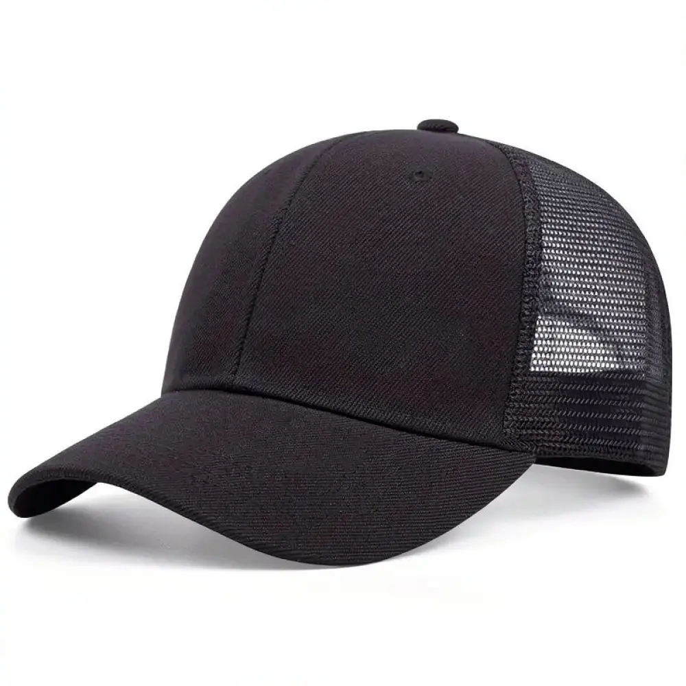Breathable Mesh Baseball Cap Mountain Tree Embroidery Unisex Outdoor Sun Protection Adjustable Sport Hat Golf Camping