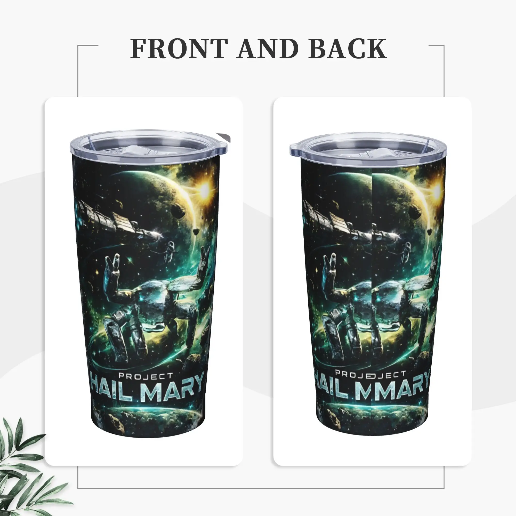 Project Hail Mary Tumbler Vacuum Insulated  Thermal Cup Vacuum Flask Smoothie Tea Mugs Water Bottle, 20oz