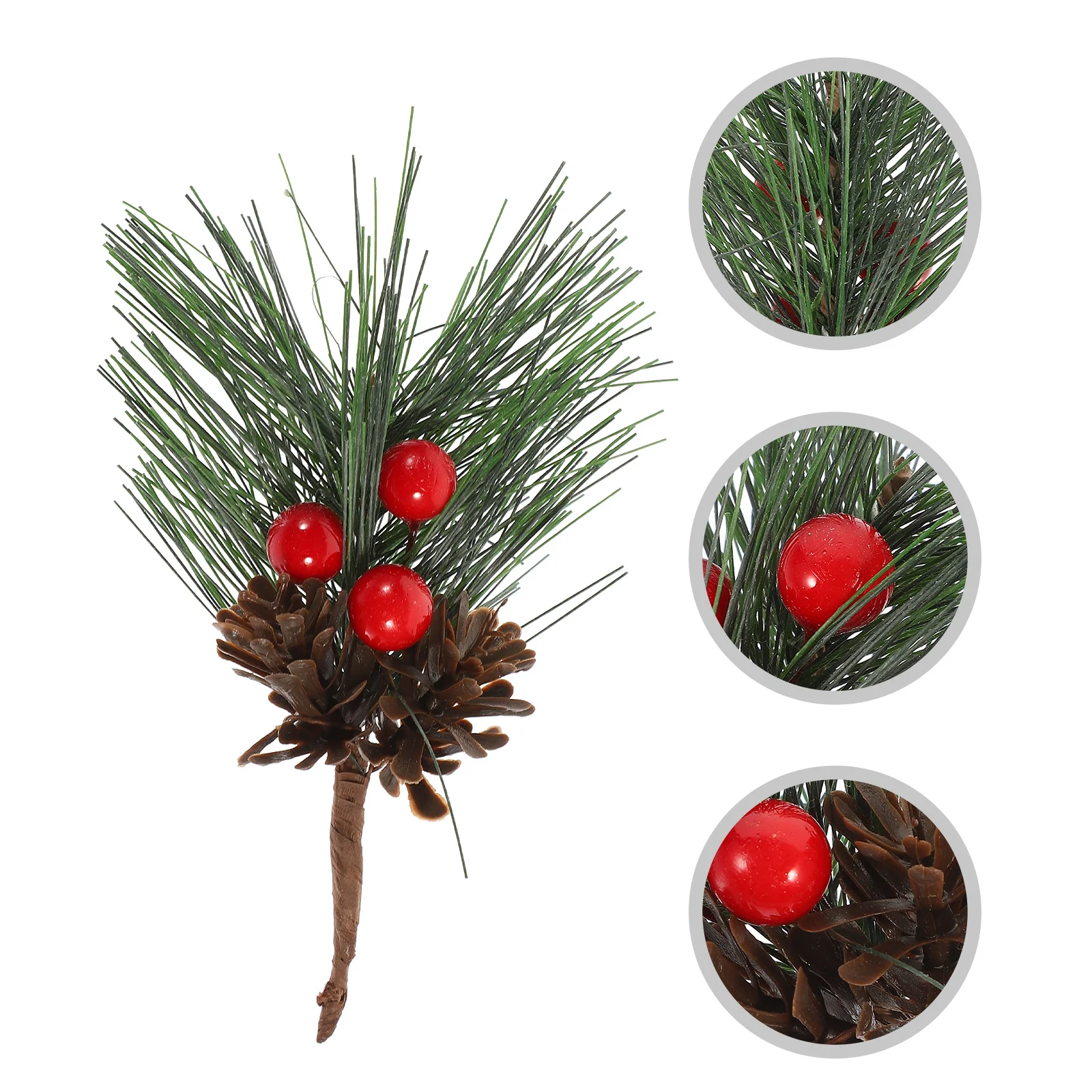 

10pcs Simulation Berry Decor Artificial Berries Stems For Christmas Vase Filler Table Centerpiece Diy Crafts Home Party