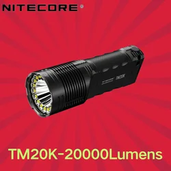 Nitecore tm20k 20000ルーメンUSB充電式懐中電灯,19xcree XP-L2 LED,内蔵9600mahバッテリー,サーチライトを使用