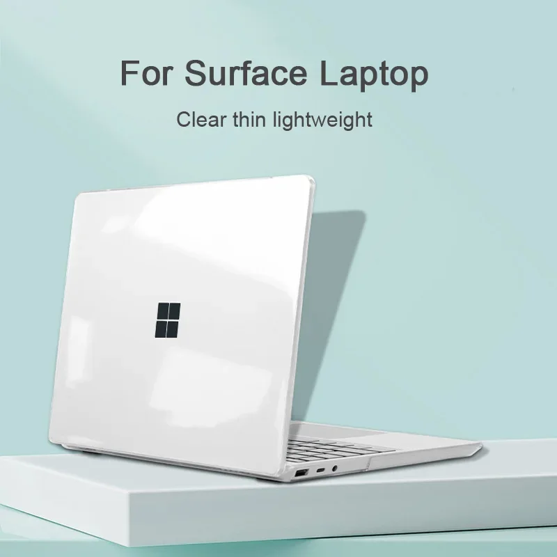 Laptop Case for Microsoft Surface Laptop Go 1 2 3 4 5 Metal Alcantara Cases 12.4 13.5 15 inch Clear Transparent Notebook Cover