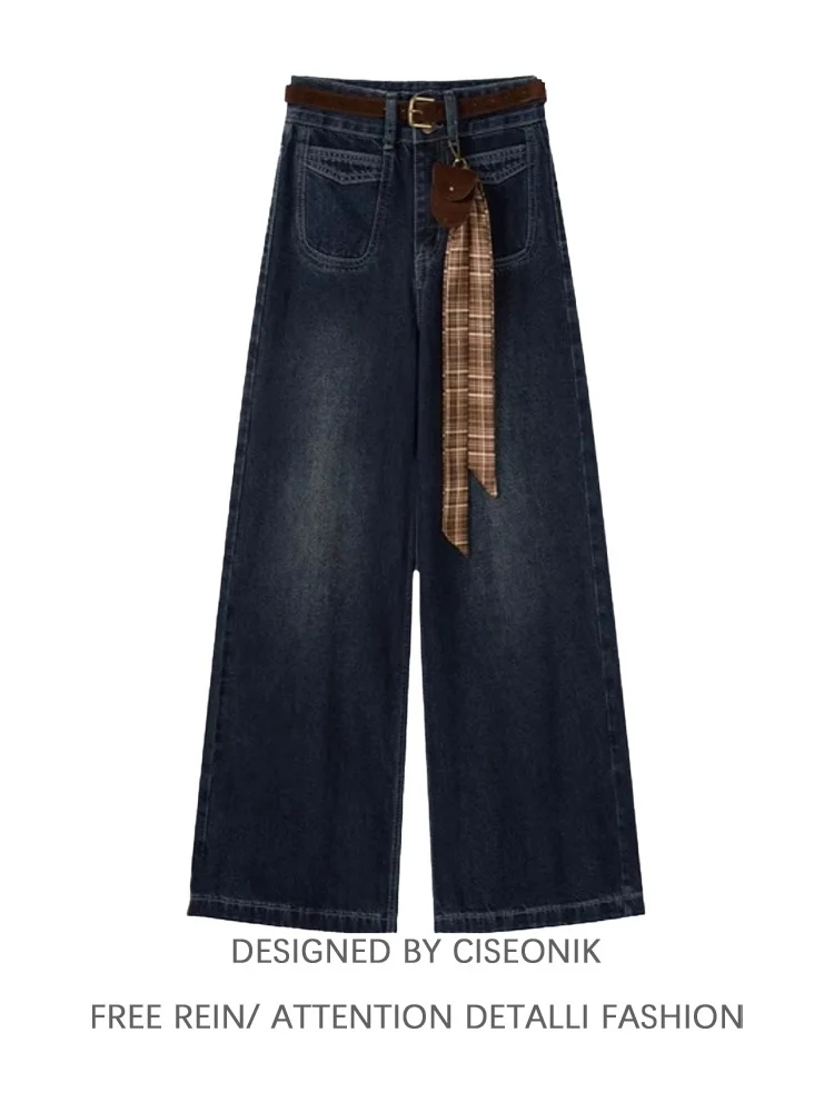 

High Waist Loose Fit Bell Bottom Denim Jeans for Women Bootcut Trousers Wide Leg Pants Casual Wear Comfortable Stretchy