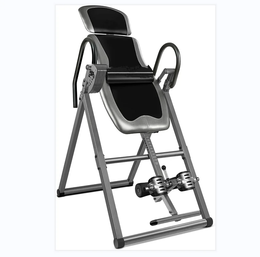 

Inverted Table Wellshow Inversion Table With Adjustable Headrest, Reversible Ankle Holders, And 300 Lb Weight Capacity