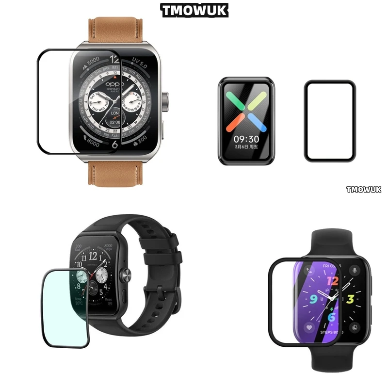 

For OPPO Watch 2 3 4 Pro SE Free Band 2 42mm 46mm Soft Flexible Full Cover Screen Film 3D Curved Anti-Scratch PMMA
