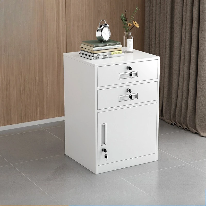 Office Under Desk File Cabinet Tool Storage Small Iron Short Cabinet Locker Drawer Lock meuble de rangements furniture with key