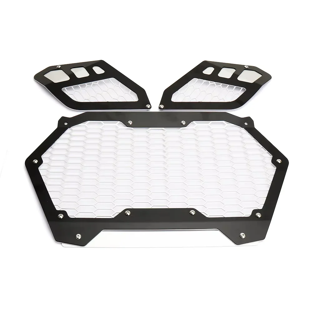 Novo utv para can-am maverick r 2024 2025 maverick r acessórios kit de grelha frontal preto