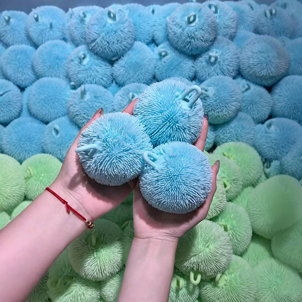 Shaped Crunchy Squeeze Ball Four Colors Soft Plush Toy Stress Relief Venting Toy Adults Birthday Gift Party Favor Bag