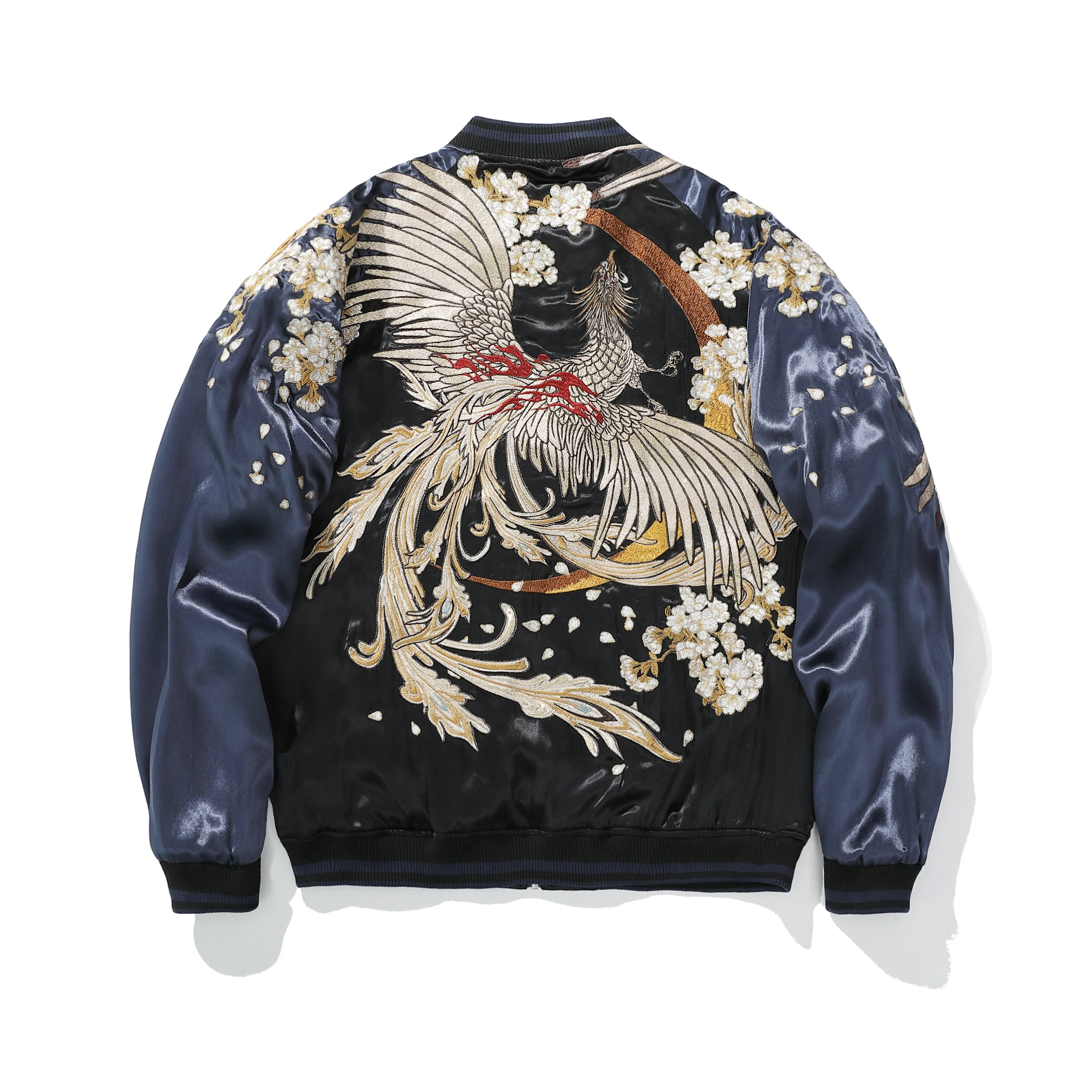 Chinese Style Phoenix Tiger Embroidered Coat Baseball Jacket Men Motorcycle Jacket Hip Hop Streetwear Harajuku Clothing Autumn