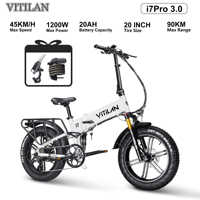 VITILAN i7Pro 3.0 Adult Electric Bike Electrical Road Bicycle 48V 20Ah Fatbike MTB E-bike 20\