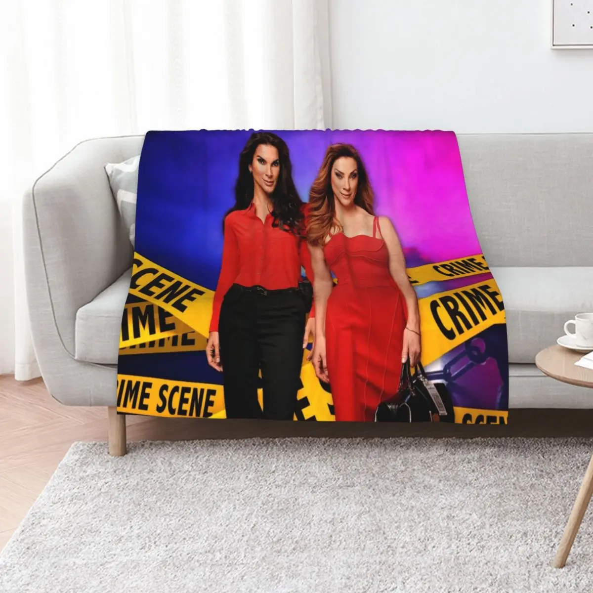 

Rizzles on a police background (Rizzoli & Isles) Throw Blanket Nap for winter heavy to sleep Sofa Quilt Blankets
