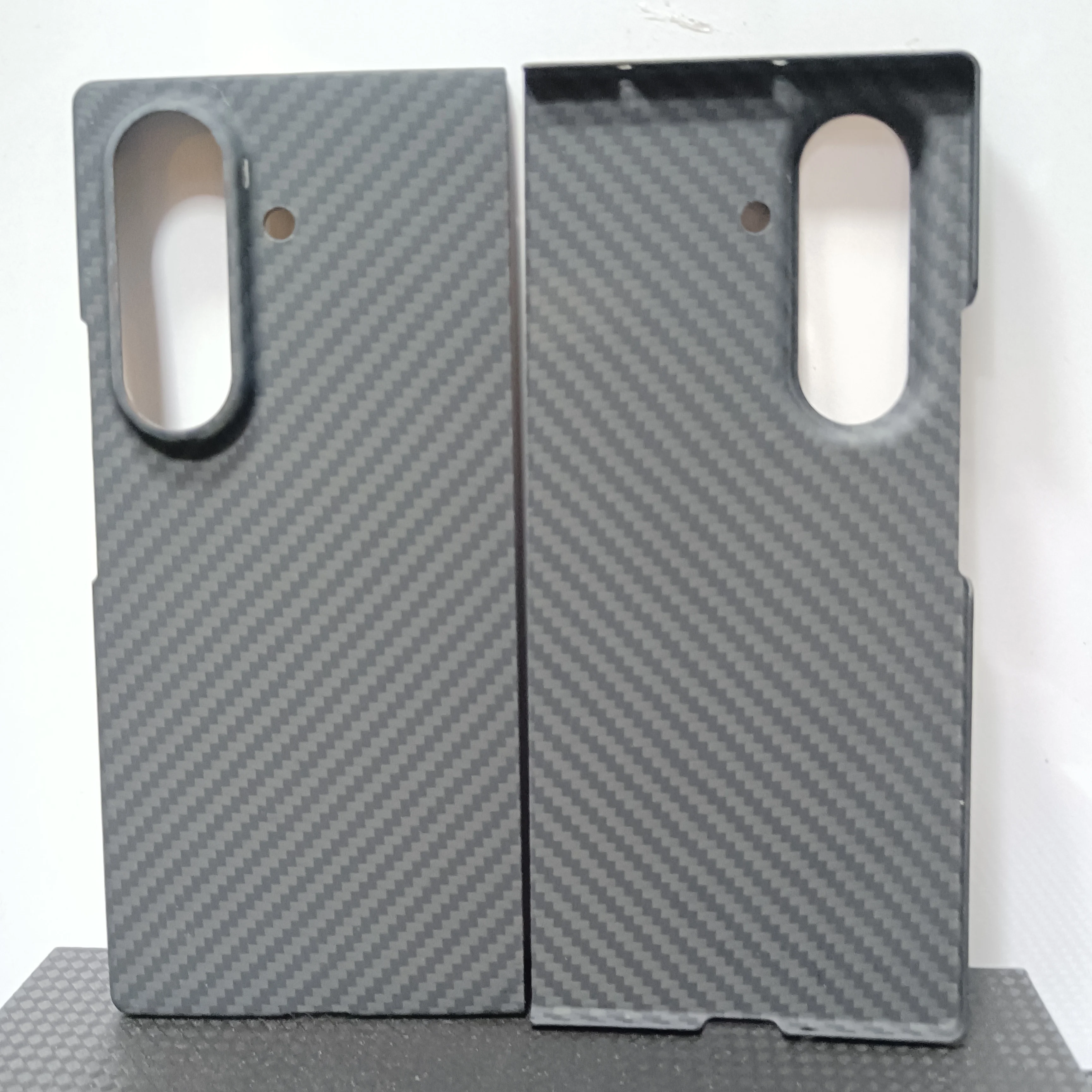 Genuine Aramid Carbon Fiber Slim Case For Samsung Galaxy Z Fold 7 Fold7 Matte Metal Camera Ring Ultra Thin Hard Armor Back Cover