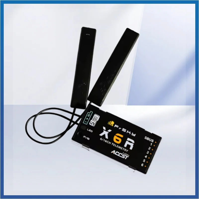 

FrSky X6R 2.4G 16CH SBUS RC Receiver PCB Antenna Smart Port Data Return for Open TX Taranis X9D Jumper T16 T18 RC Drone