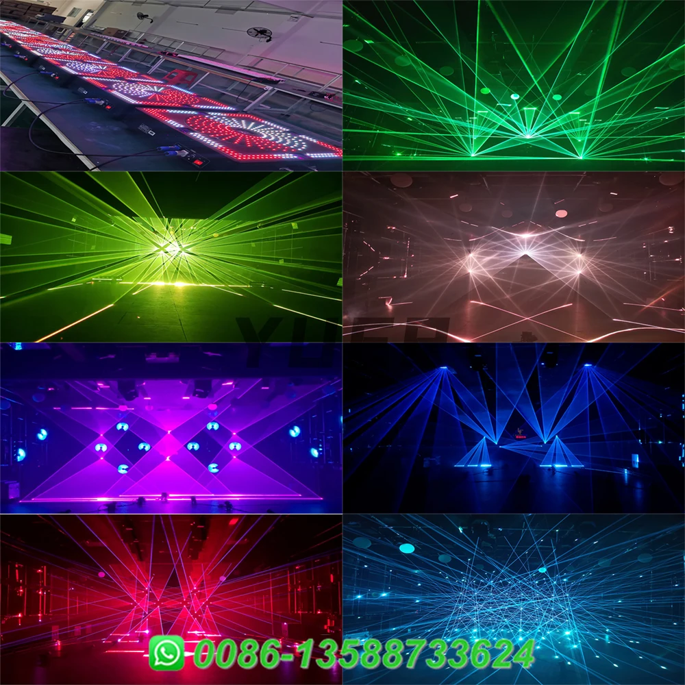 30Kpps 20W Inverted 5 Heads Scanning Laser Projector DJ Disco Stage Lighting Effect Music Dance Party Wedding Bar Club DMX Light