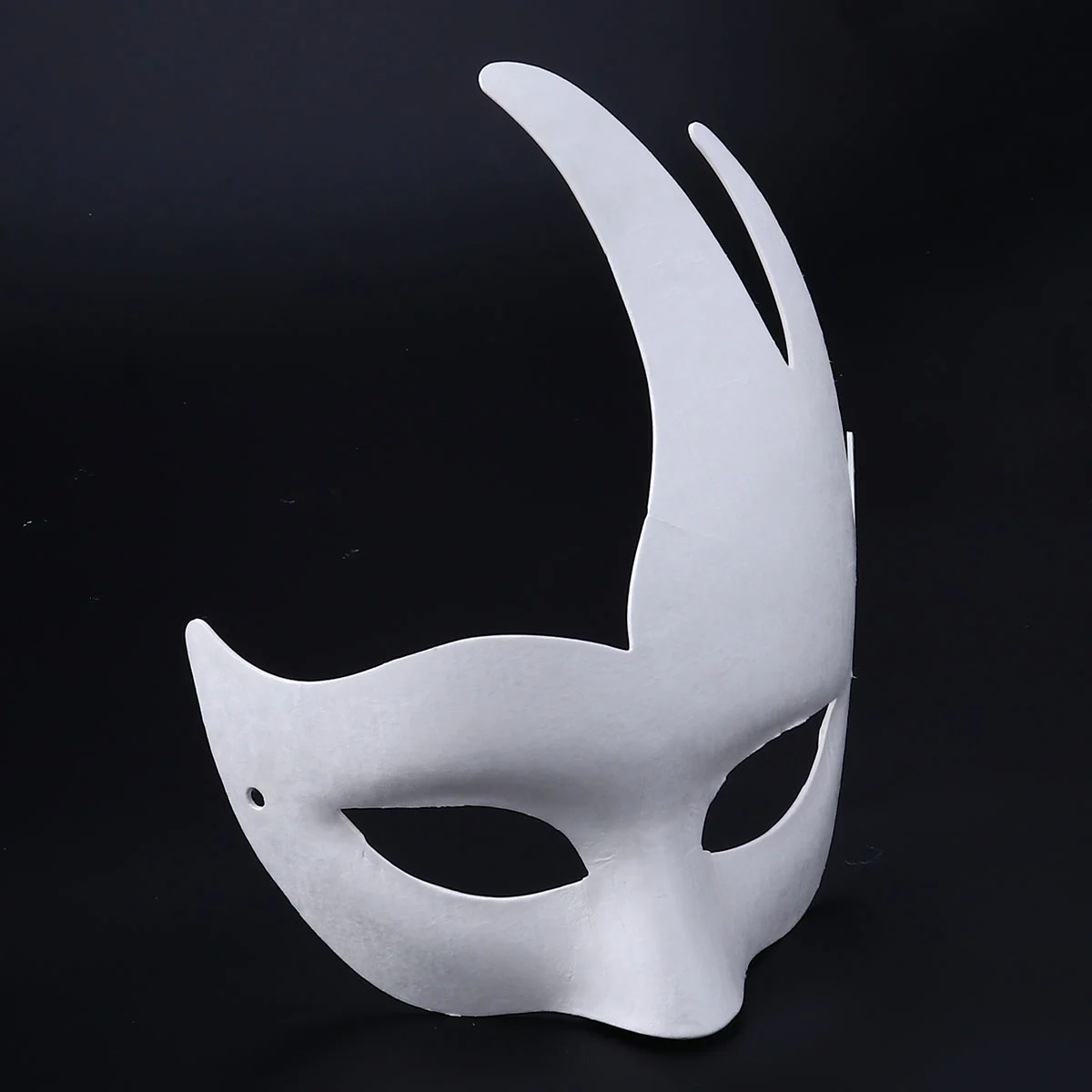 Blank White Paper DIY masks Painted Mask Halloween Masquerade Face Mask (Swan) white mask Halloween mask