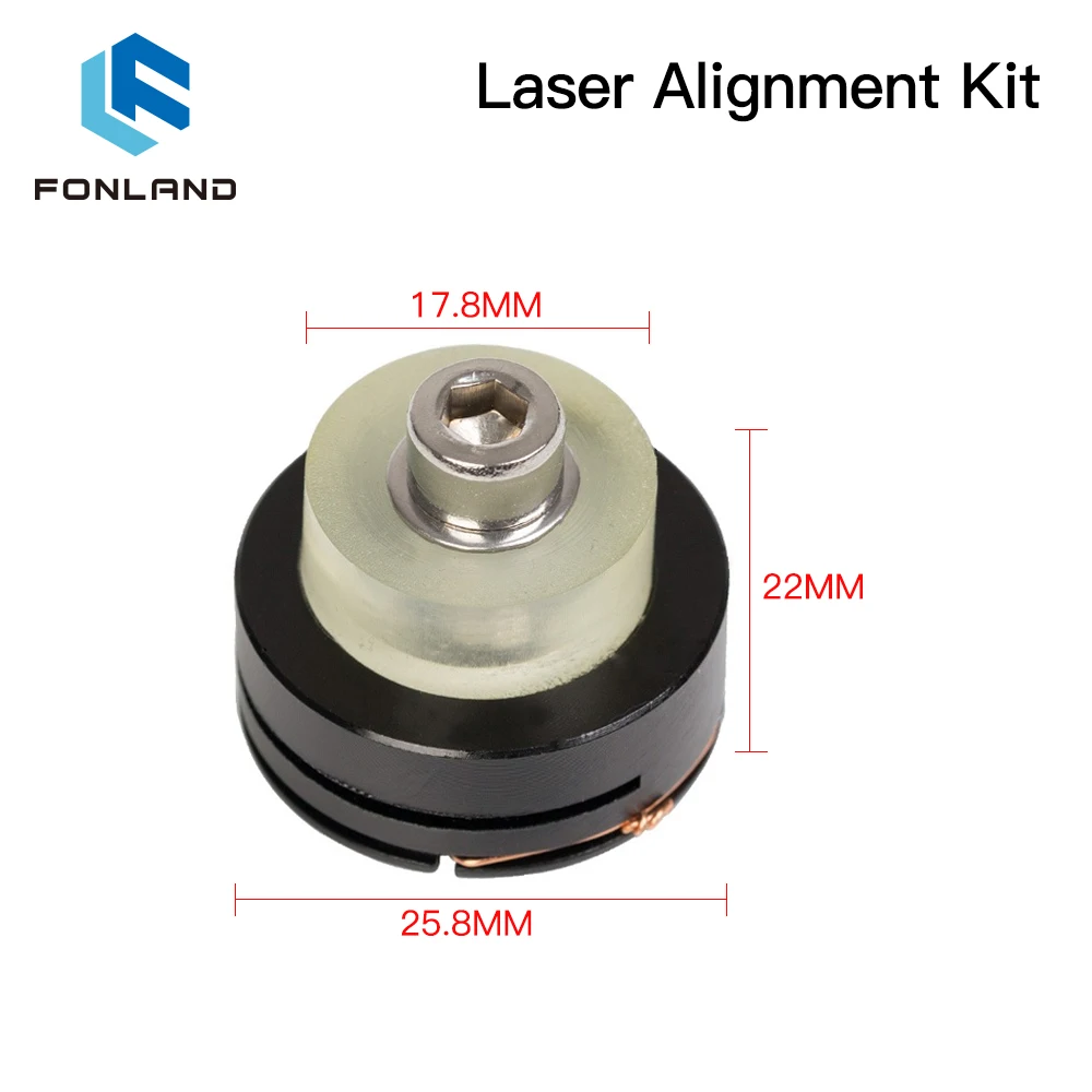 FONLAND Laser Alignment Kit for CO2 Laser Mount Mirror 25mm Mirror Mount Integrative Mount for Lase Engraving Machine