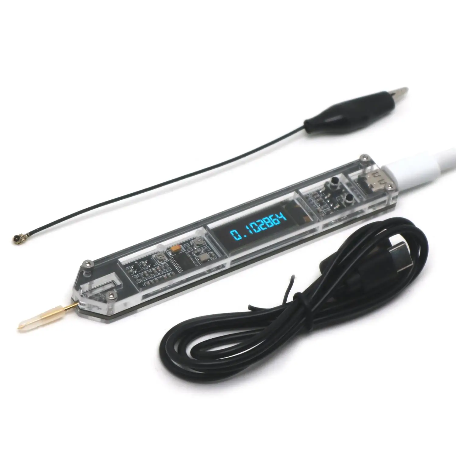 200Hz To 100MHz Pen Probe Frequency METER OLED Digital Frequency Counter Detector RF Signal Measurement Medium Short Wave Radio
