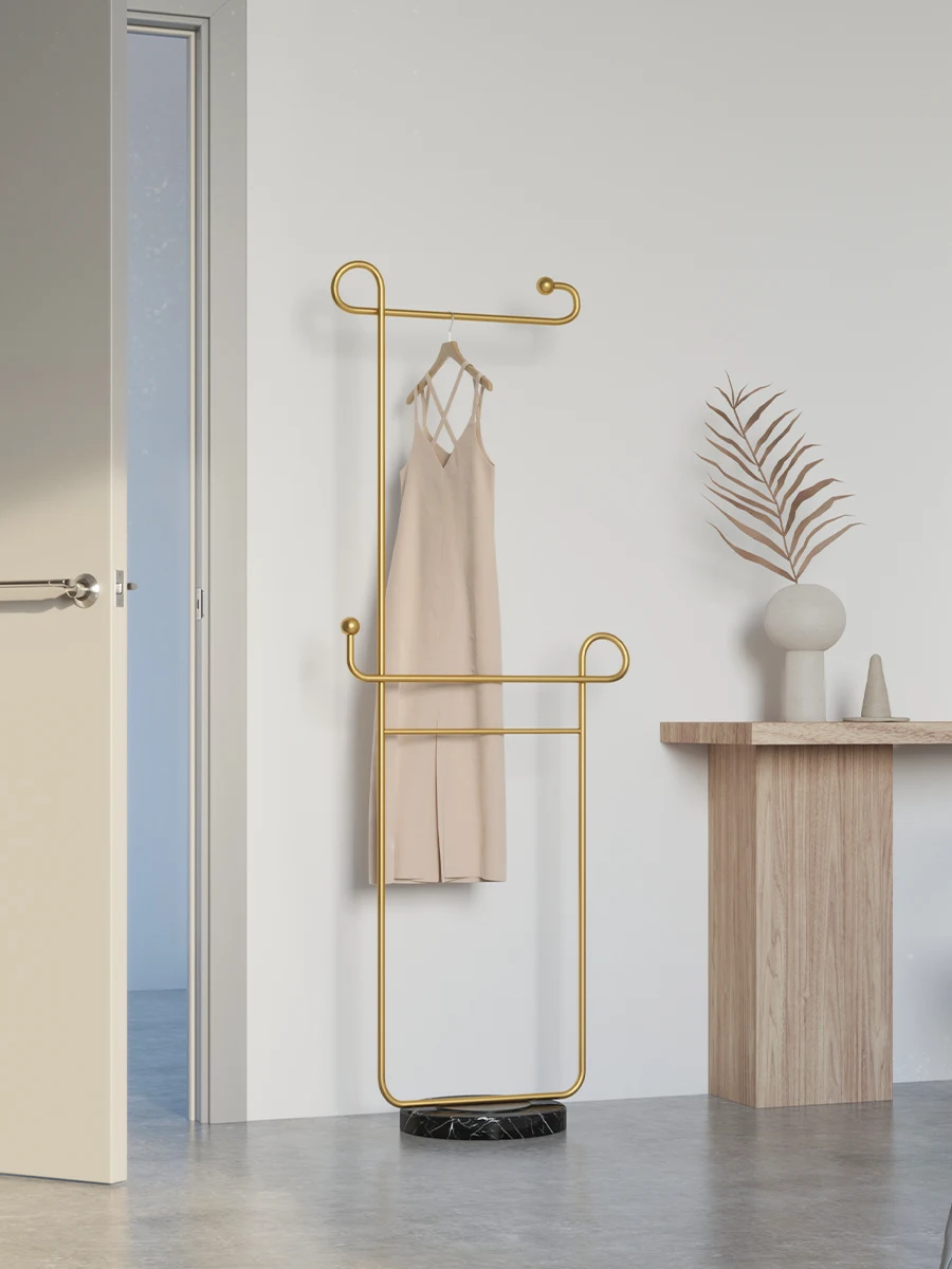 

Gu De Nordic internet celebrity bedroom hanging clothes rack, floor standing hanging clothes pole, household indoor simple cloth