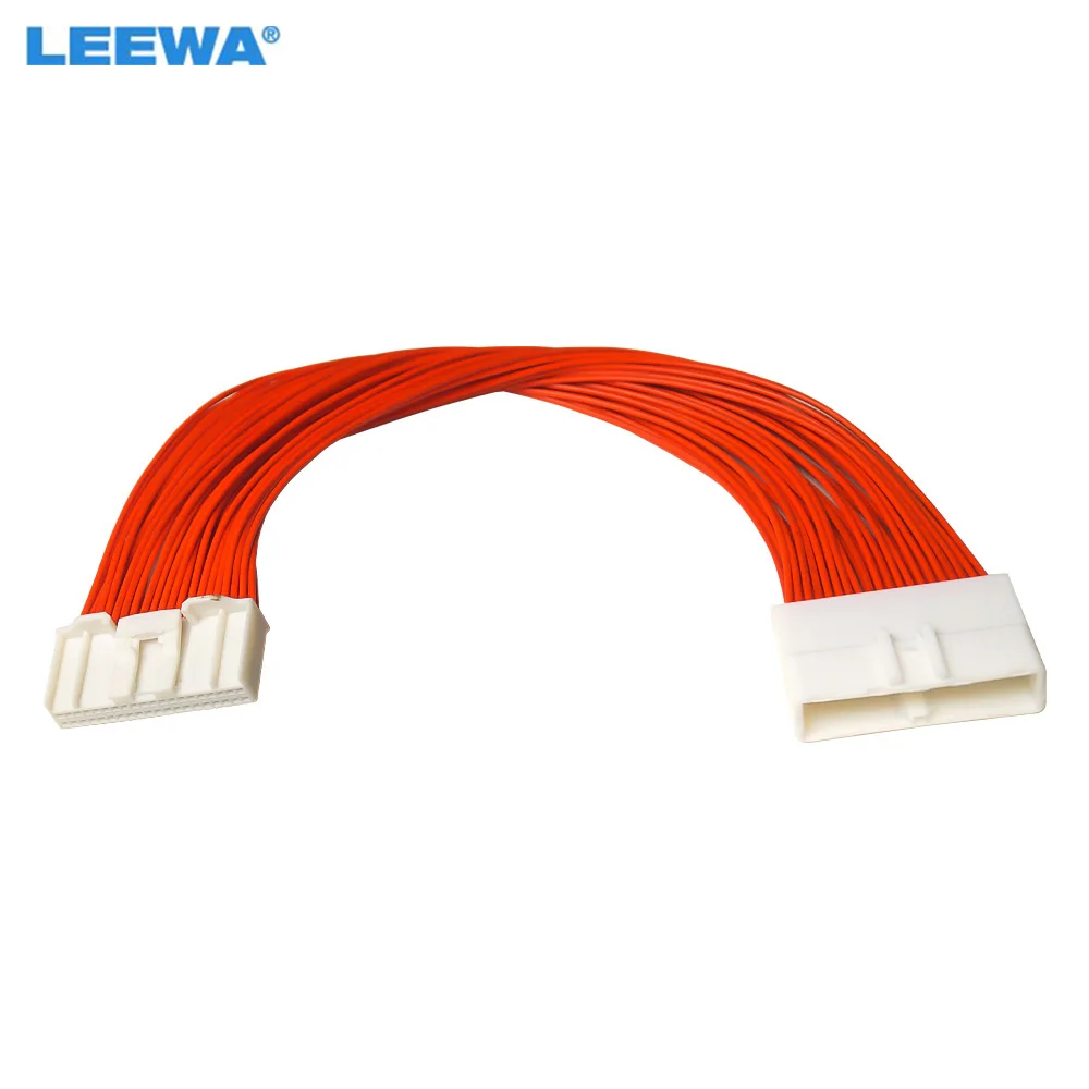 

LEEWA Car Stereo 40pin Male To Female Plug Wire Harness Adapter For Nissan Audio Wiring Connector Double Head Wire Harness