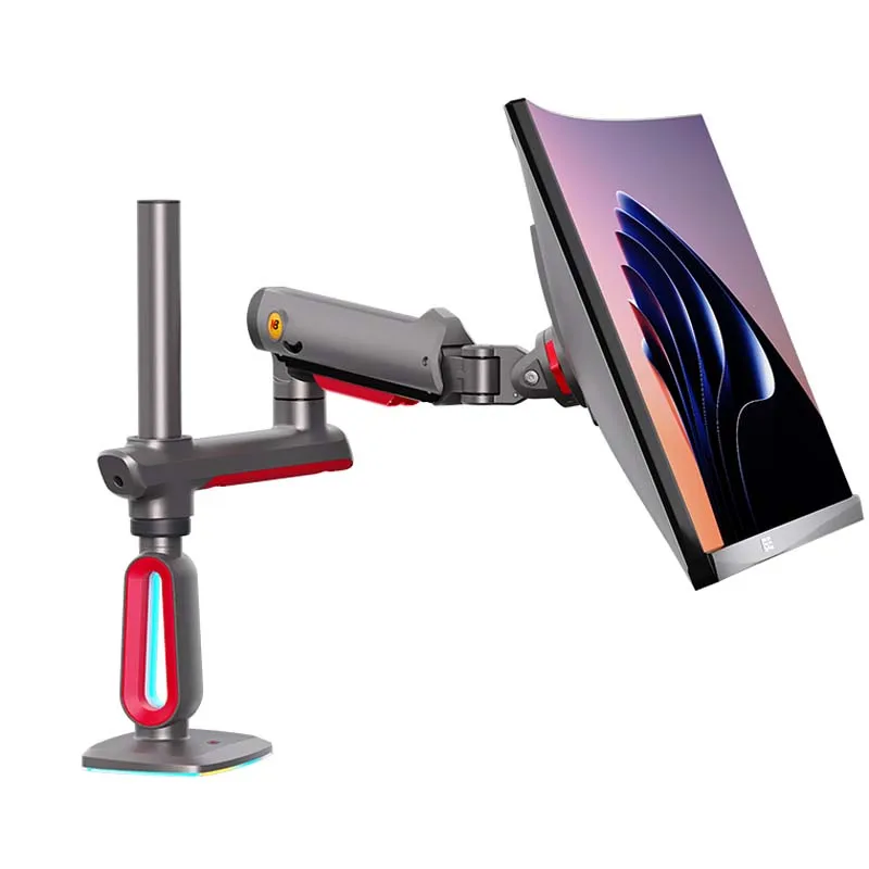 

NB G80 L70 F6 E7 with RGB 32-60"Gaming monitor bracket Robotic arm desktop heightening rack Screen rotate aluminum clamp grommet