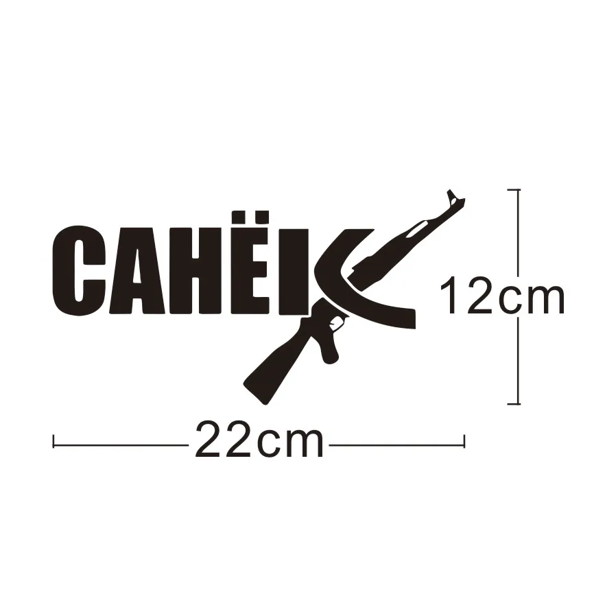 Russian Name Sanek Ak Sasha Creative Car Sticker Funny Car Stickers Decals,12cm*22cm